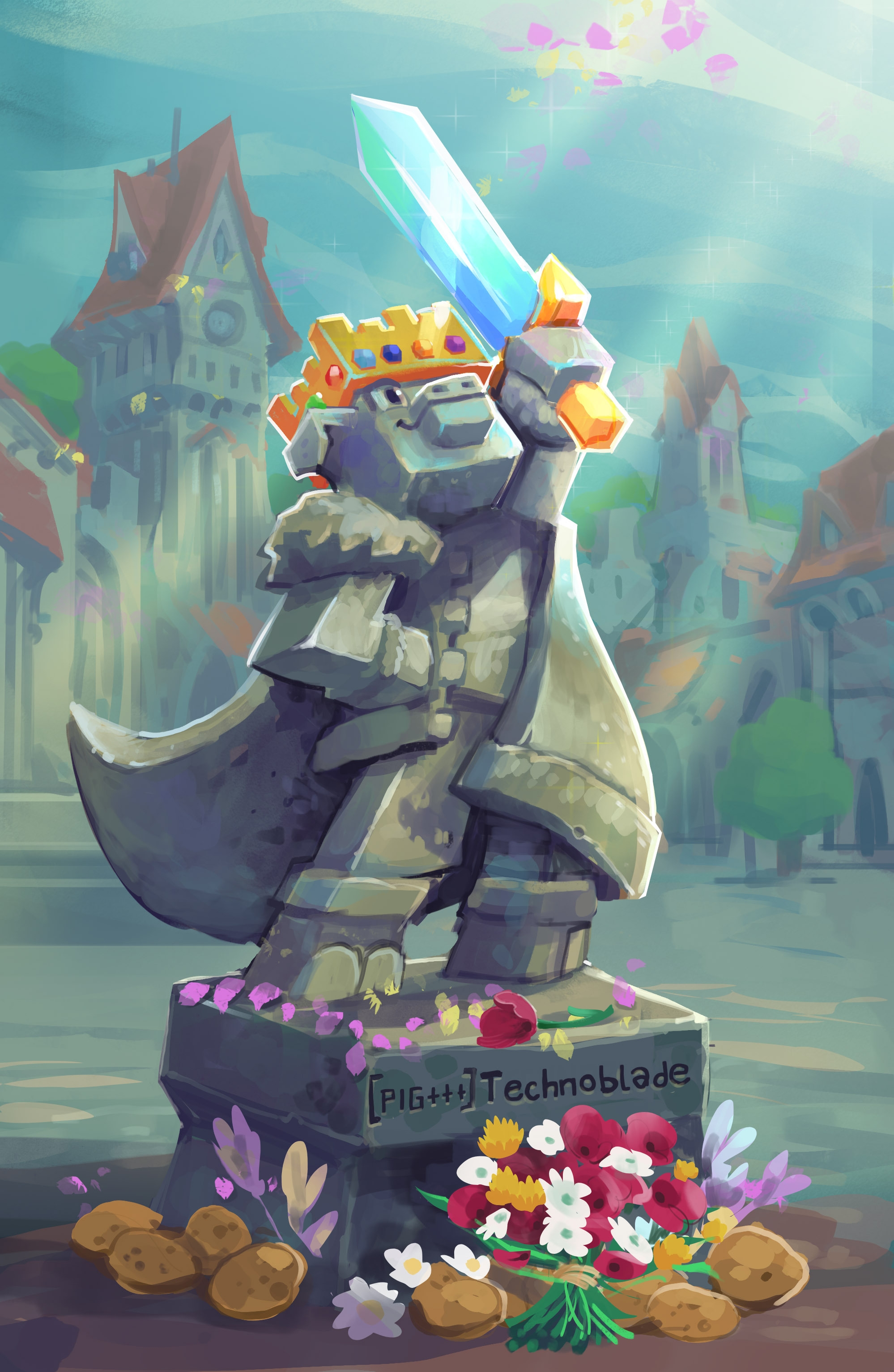 Ilustración realizada por el equipo del servidor Hypixel.