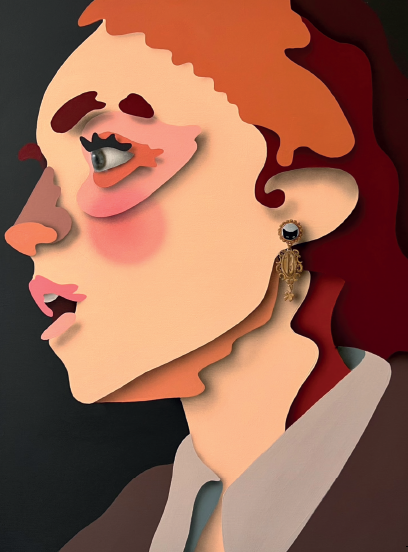 Retrato de Ana María Calderón Kaiser por su hijo, Sebastián Jauregui, artista colomboalemán, egresado del Royal College of Art de Londres. Actualmente vive y trabaja en Berlín .