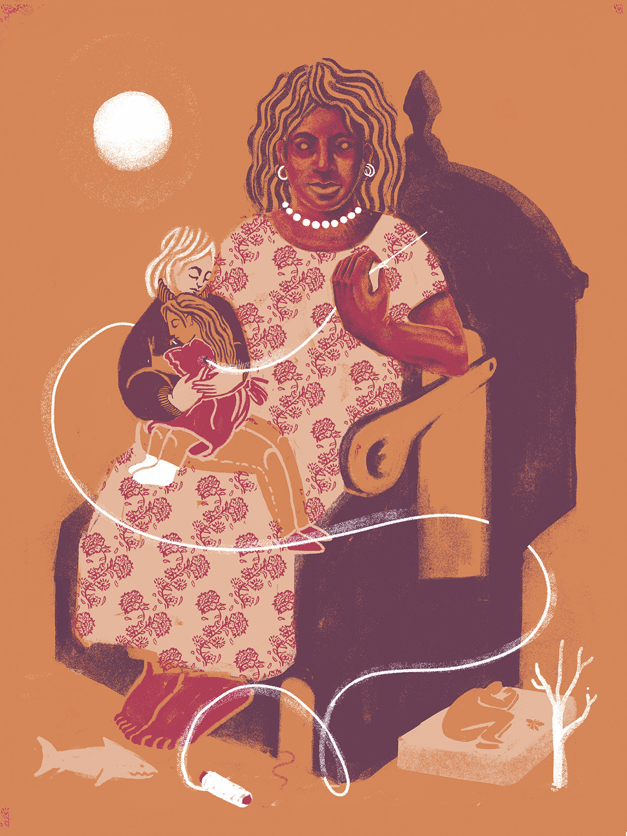 Ilustración de Cigarra Entinta.