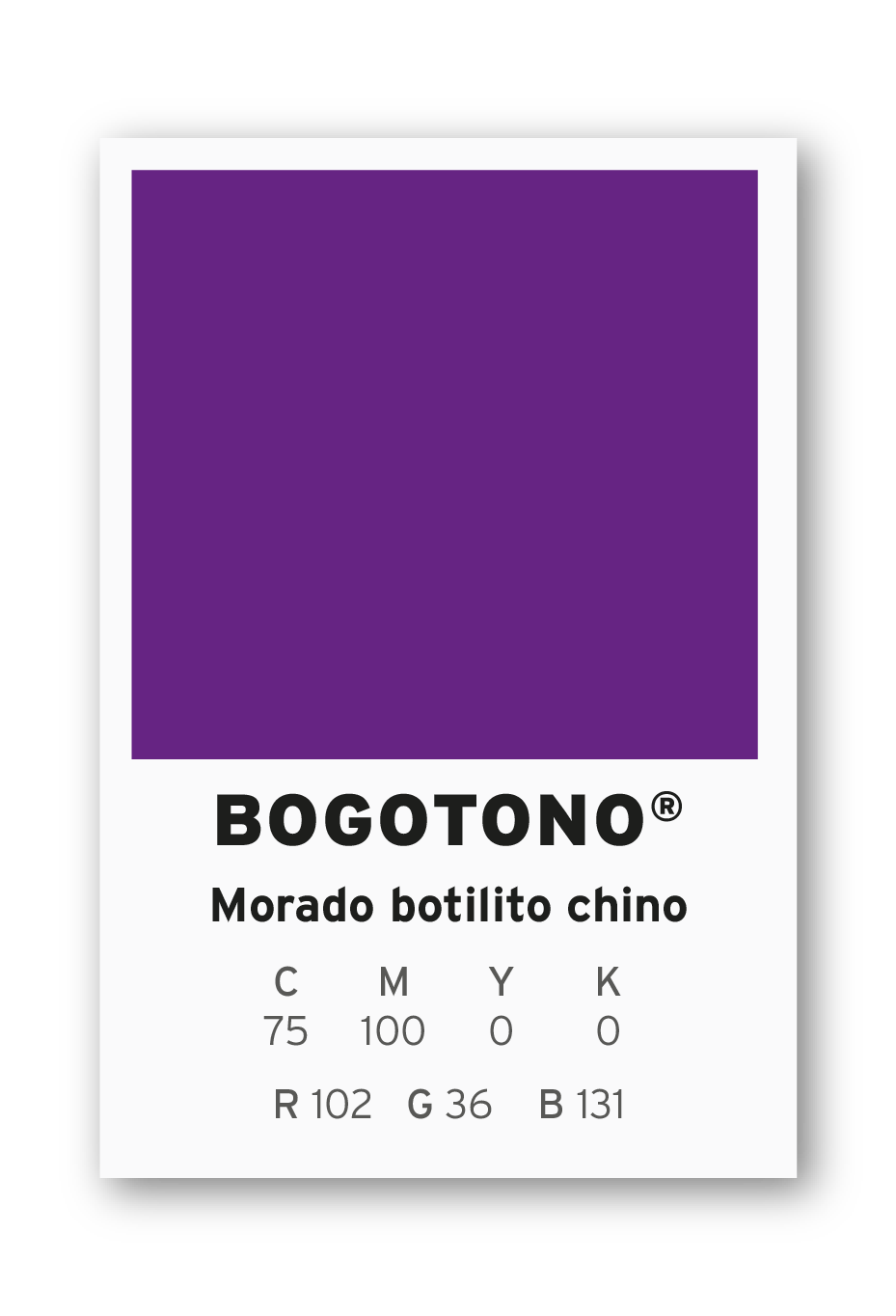 Pantone morado botilito