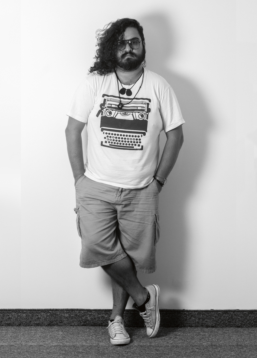 Retrato de Mckey para la cubierta del libro Nuevo país de las letras.