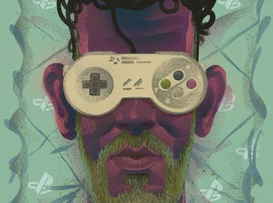 Hombre con gafas gamer