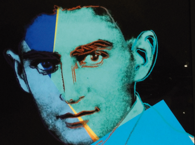 Franz Kafka retratado por Andy Warhol.