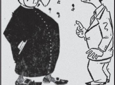 Caricatura de Hernando Turriago publicada en El Tiempo (24 de Julio de 1960).)
