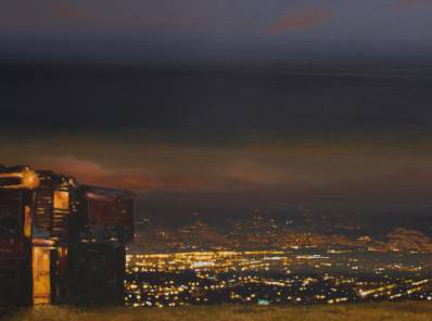 Jeison Sierra, de la serie Noctámbulos, acrílico sobre lienzo, 80x110 cm (2011).