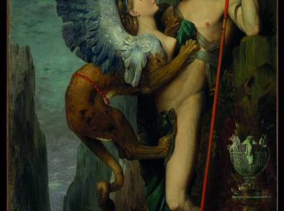 Edipo y la esfinge, Gustave Moreau, 1864. © the metropolitan museum of art