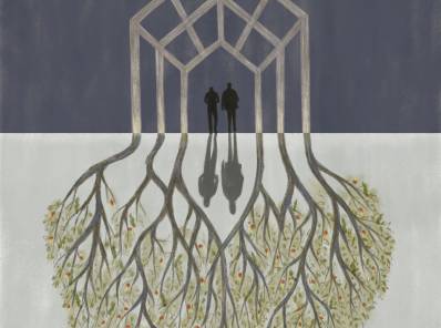 Ilustración de Lore Mondragón. Noticia del día más triste de papá. 
